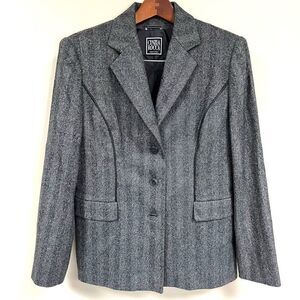 Cinzia Rocca herringbone wool blend blazer    Size 14